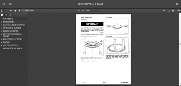 SERVICE MANUAL BOBCAT 324 sms - Image 4