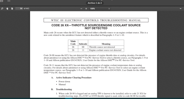 SERVICE MANUAL WTEC 3 Allison Transmission - Image 3