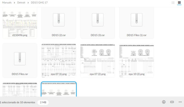 SERVICE MANUAL DETROIT DD15 GHG 17