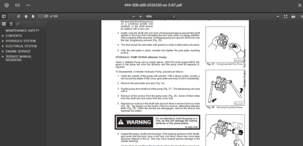 SERVICE MANUAL BOBCAT  444-500-600 sms - Image 5