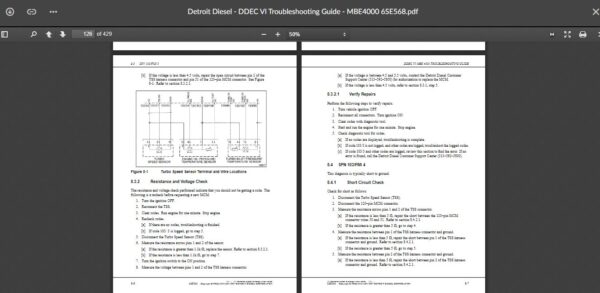 SERVICE MANUAL  DDEC VI Troubleshooting Guide - MBE4000 6SE568 - Image 4