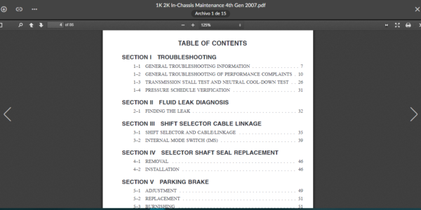 SERVICE MANUAL  In-Chassis Maintenance 4th GENERATION ALLISON - Image 4