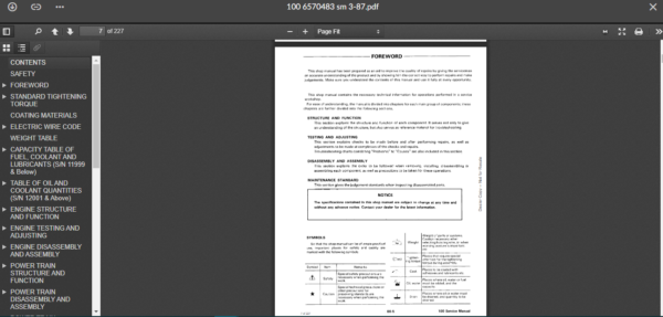 SERVICE MANUAL BOBCAT 100 sms - Image 5