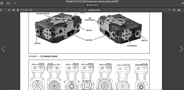 SERVICE MANUAL Bendix TU-FLO 550 Compressor - Image 5