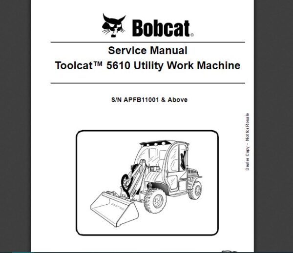 SERVICE MANUAL  BOBCAT 5610 SMS