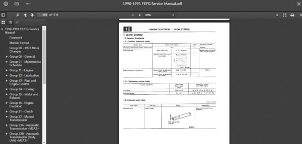 SERVICE MANUALDAF FUSO CANTER FE & FG Series 1990-1991 - Image 6