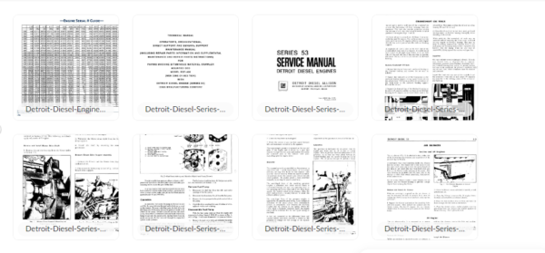 SERVICE MANUAL DETROIT SERIE 53