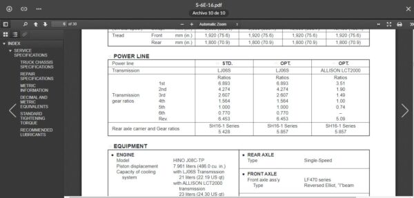 SERVICE MANUAL HINO FD.FE.FF.SG 2002 - Image 4