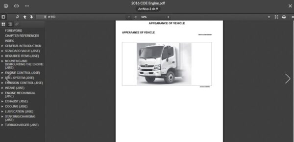 SERVICE MANUAL HINO FD.FE.FF.SG 2016 - Image 4