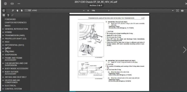 SERVICE MANUAL HINO FD.FE.FF.SG 2017 - Image 4