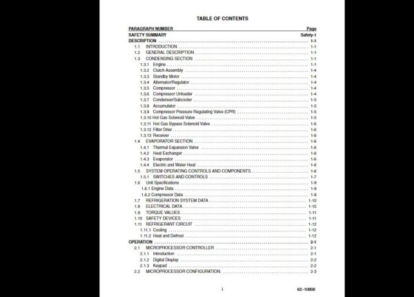 SERVICE MANUAL   Carrie Supra 644 744 844 - Image 4