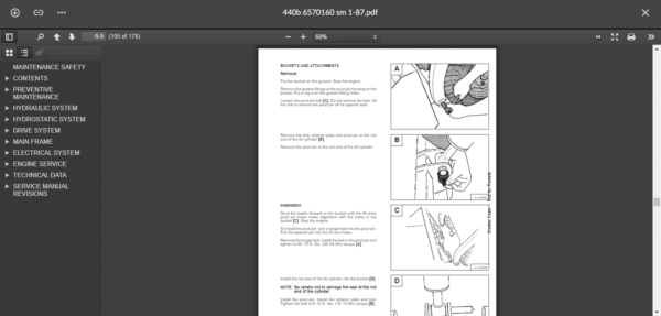 SERVICE MANUAL BOBCAT 440b sms - Image 5