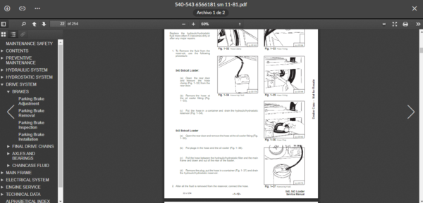 SERVICE MANUAL BOBCAT  540 543 sms - Image 5