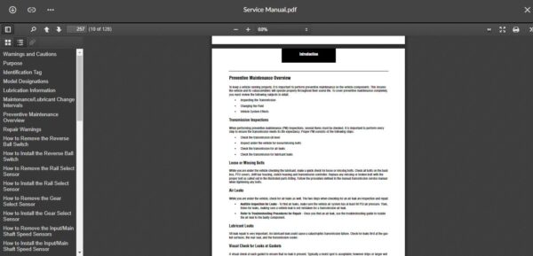 SERVICE MANUAL Gen 1 - AutoSelect & AutoShift - Image 4