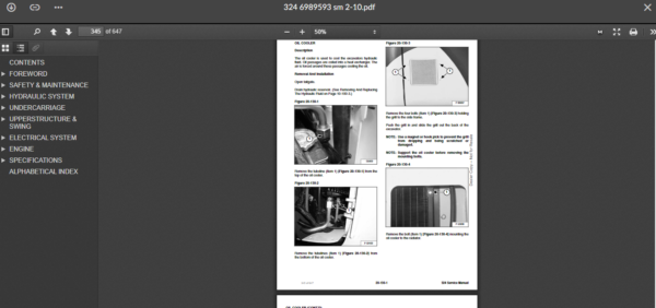 SERVICE MANUAL BOBCAT 324 sms - Image 5