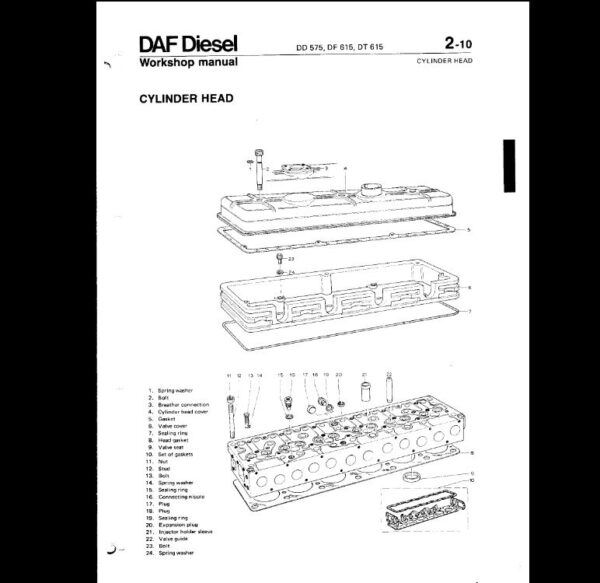 SERVICE MANUAL DAF Workshop Manual DD DF DT Series - Image 4