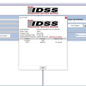 Isuzu E-IDSS is an advanced diagnostic tool designed specifically for Isuzu commercial vehicles. It combines hardware and software to provide technicians with comprehensive diagnostics and reliable support for repairs. This system supports vehicles from 1996 to present, ensuring that users can effectively troubleshoot and maintain a wide range of Isuzu models. The E-IDSS enhances service efficiency and accuracy, making it an essential resource for automotive professionals.