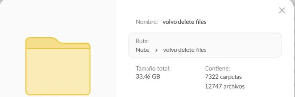 volvo delete files 2023 33,46 GB