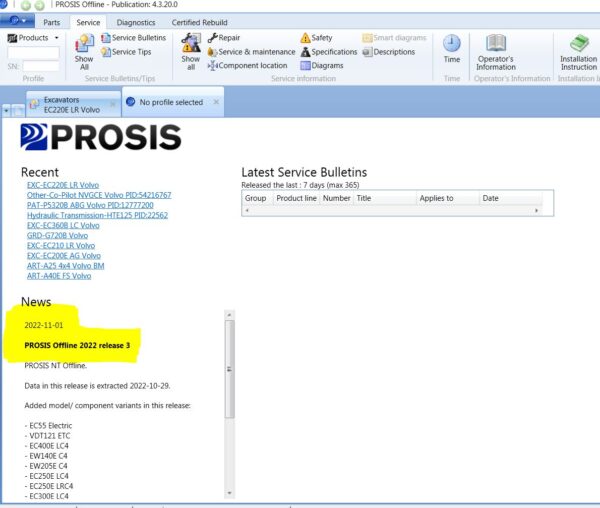 Volvo Prosis 2023 is a comprehensive platform designed for parts and maintenance information related to Volvo vehicles and heavy machinery. It provides essential resources for professionals in the automotive industry. The platform includes a detailed parts catalog, repair manuals, and advanced diagnostic tools. These features support technicians in efficient troubleshooting and effective maintenance of Volvo products.