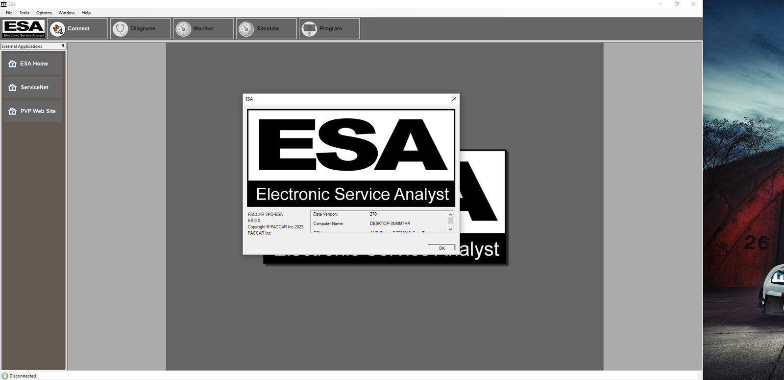 DOWNLOAD Paccar ESA Electronic Service Analyst 5.5.0 Diagnostic Software 2023