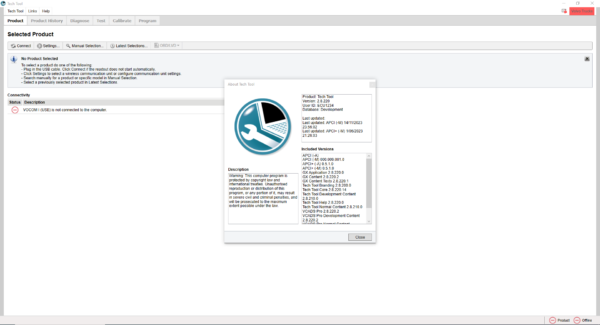 The Volvo PTT Tech Tool 2.8.220 is a comprehensive diagnostic solution designed for trucks and heavy machinery. It facilitates efficient repairs and troubleshooting through advanced features such as ECU error reading and programming. This tool is compatible with various vehicle brands and supports both online and offline functionalities. It optimizes workshop operations by enhancing service efficiency and reducing errors during diagnostics and repairs.