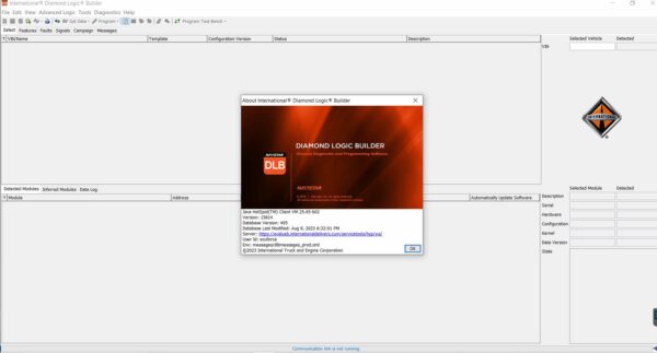 Diagnostic Software for Navistar Diamond Logic Builder 2023 (DLB)