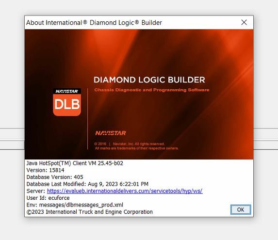 Diagnostic Software for Navistar Diamond Logic Builder 2023 (DLB)