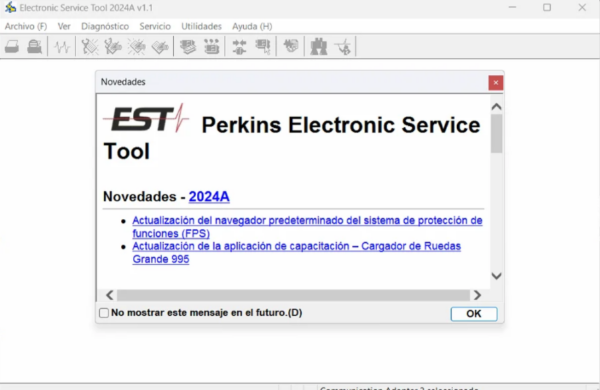 PERKINS EST 2024 Diagnostic Software is essential for diagnosing and managing issues in Perkins engines and generators. It features advanced diagnostic capabilities, ensuring efficient problem resolution and optimal performance. This software is compatible with various hardware and operates on Windows 8, 10, and 11. Installation can be conveniently completed via TeamViewer, simplifying setup for users.